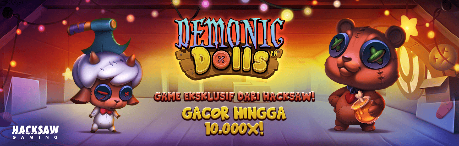 HACKSAW - DEMONIC DOLLS GAME PROMO BANNER